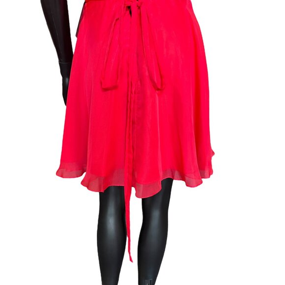 NWT Alyce Paris Red Organza Sweetheart A-line Party Dress - Picture 6 of 6